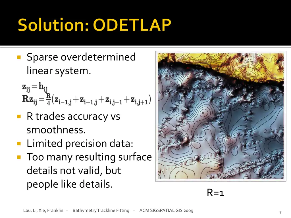 sparse overdetermined linear system