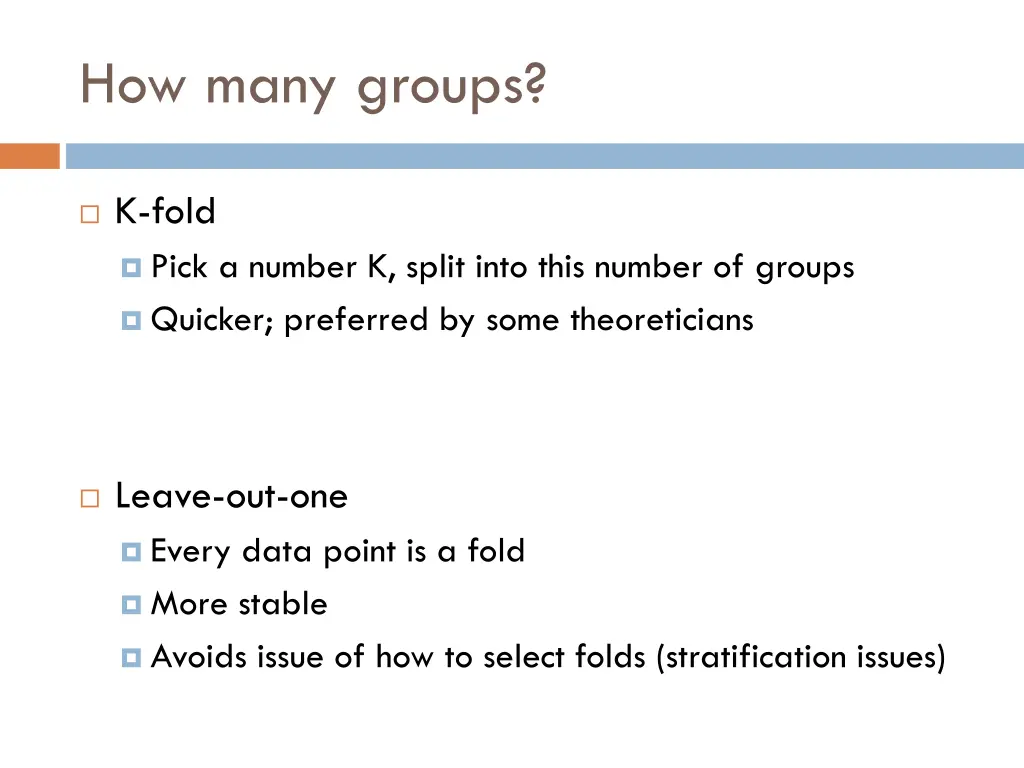 how many groups 1