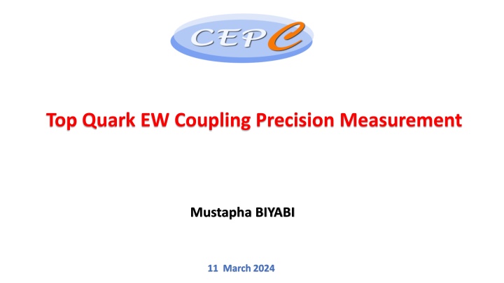 top quark ew coupling precision measurement