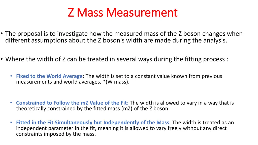 z mass measurement z mass measurement