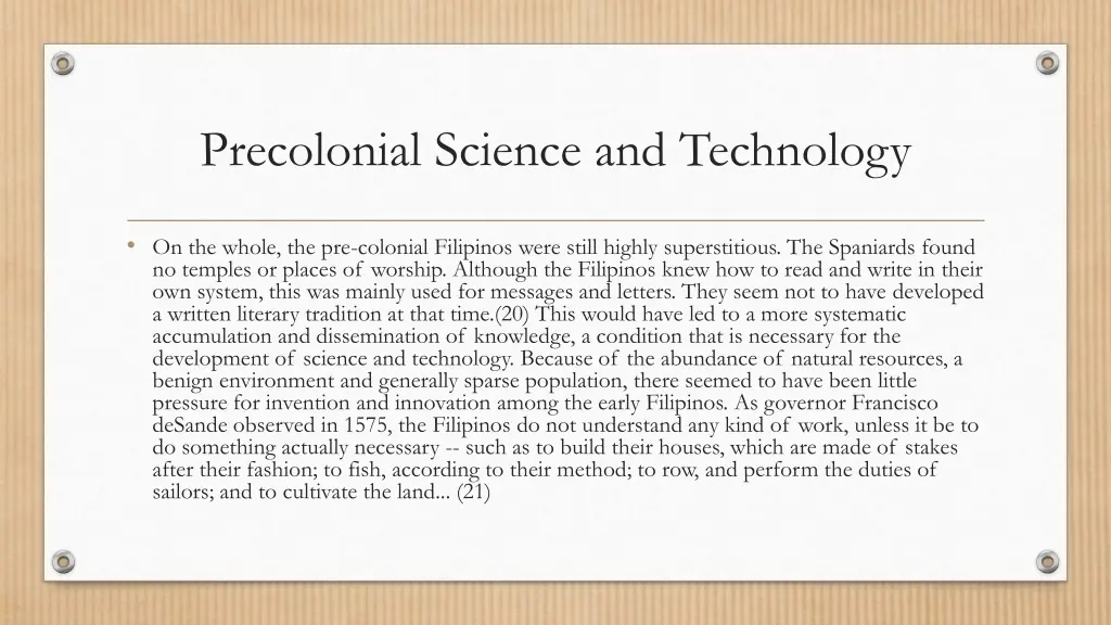 precolonial science and technology 11