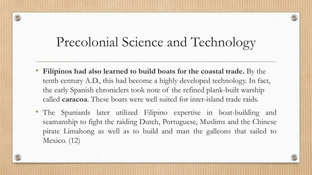 precolonial science and technology 4