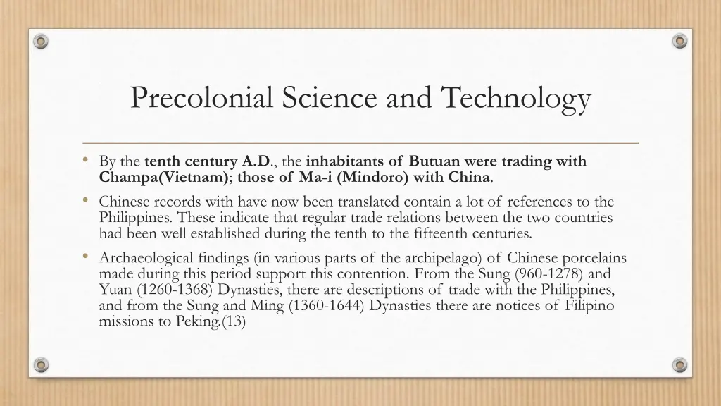 precolonial science and technology 5