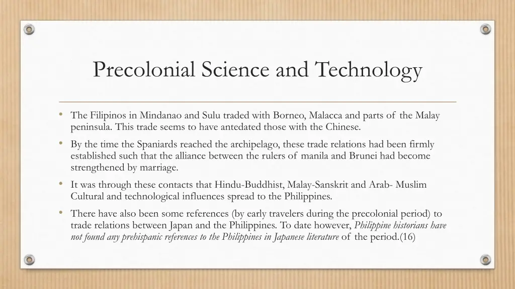 precolonial science and technology 7