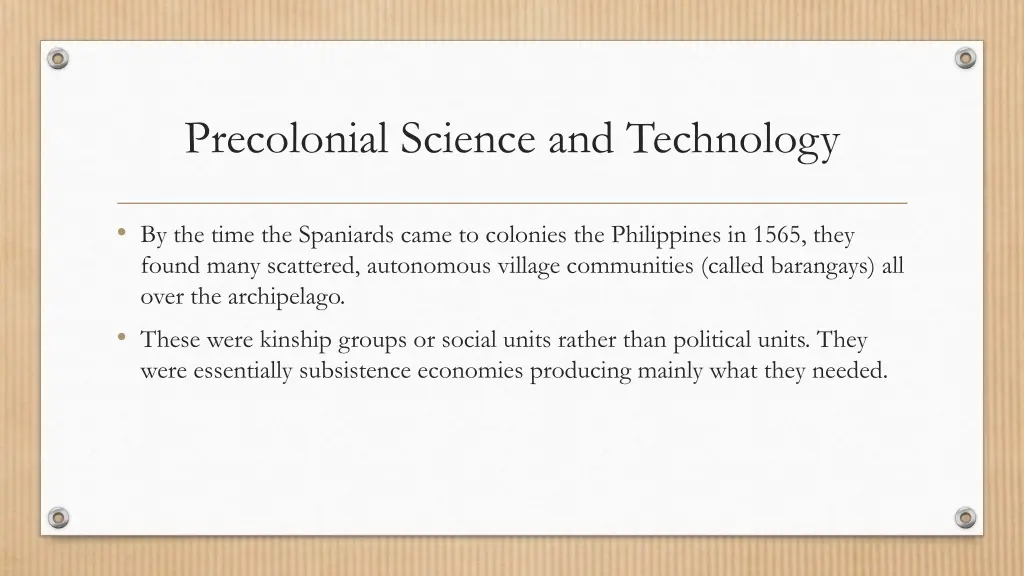 precolonial science and technology 8