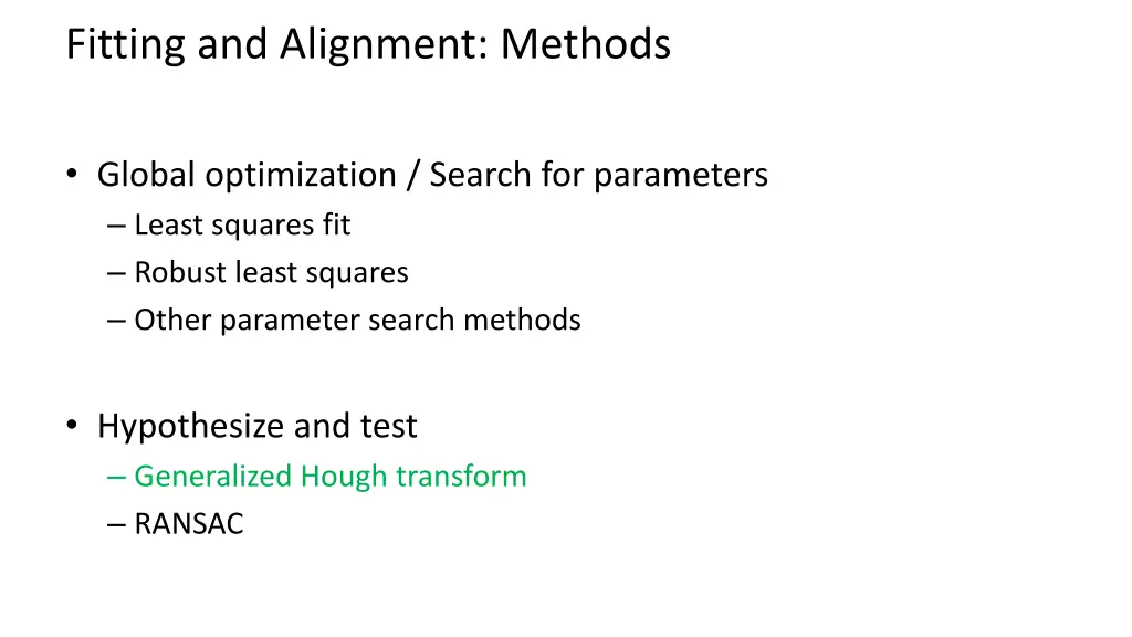 fitting and alignment methods 5