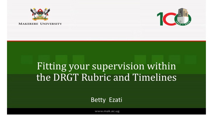 fitting your supervision within the drgt rubric