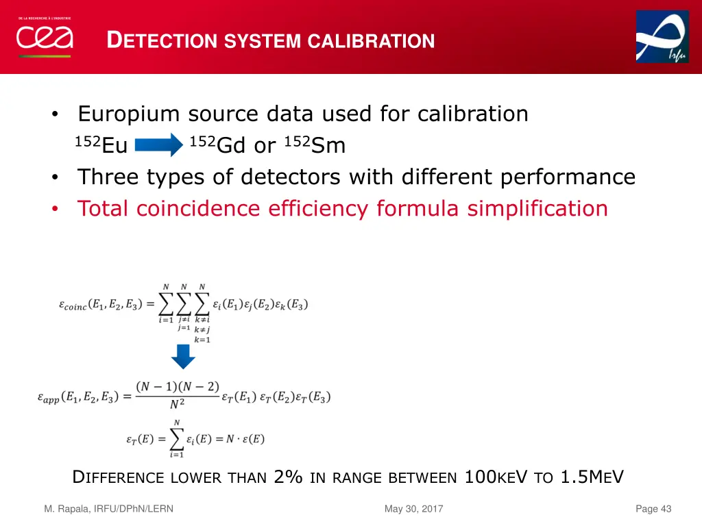 d etection system calibration 3