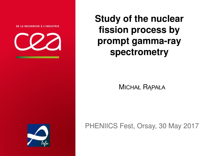 study of the nuclear fission process by prompt