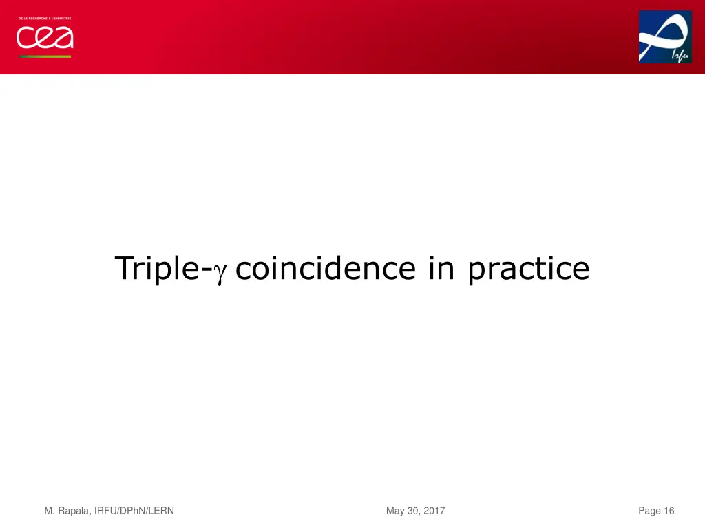 triple coincidence in practice