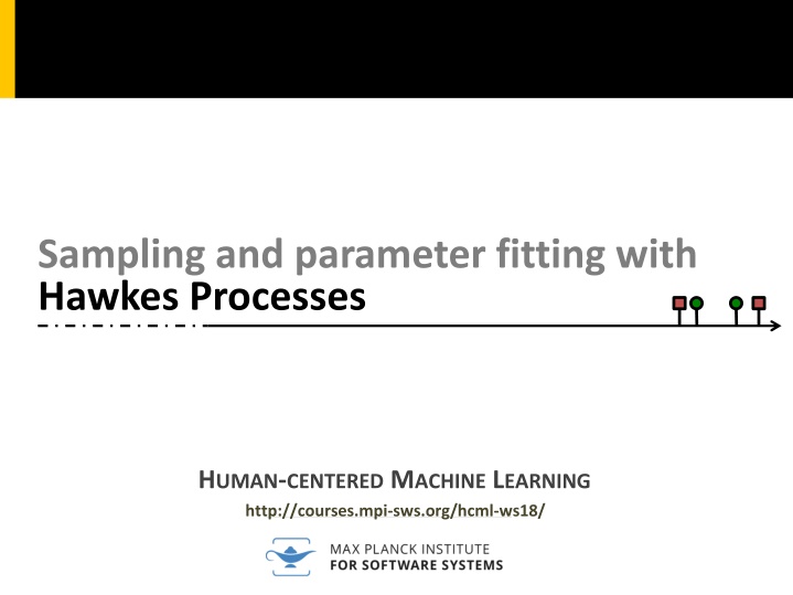 sampling and parameter fitting with hawkes