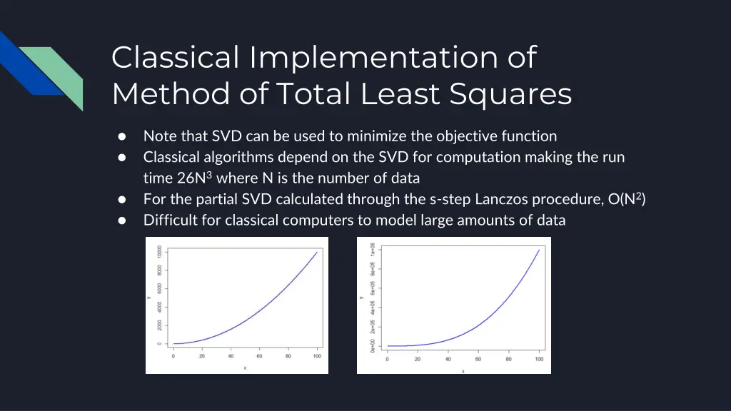 classical implementation of method of total least