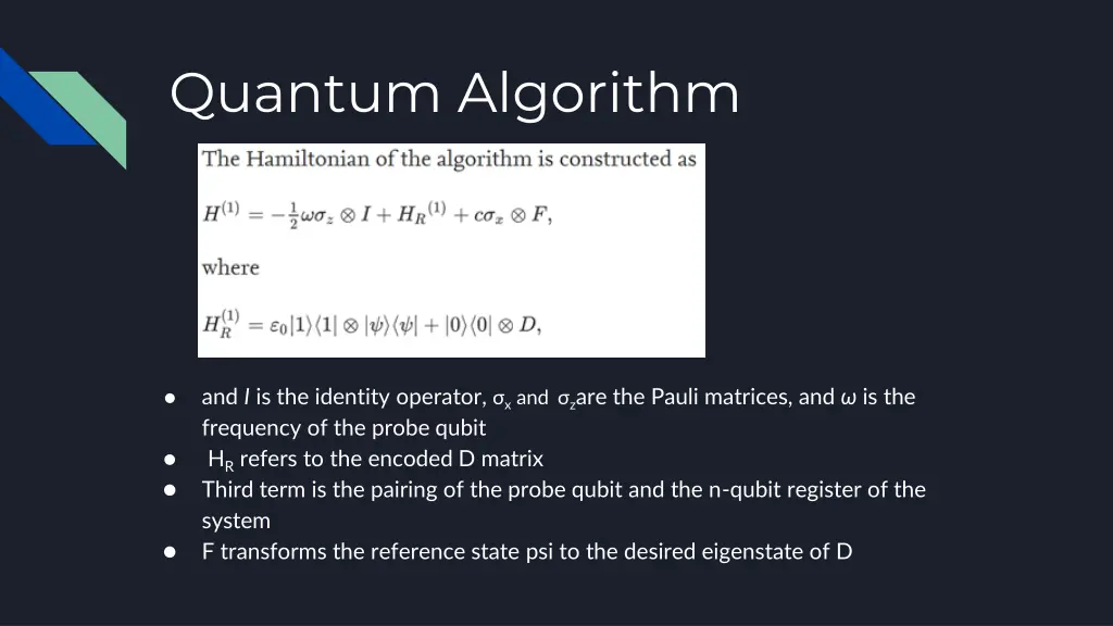 quantum algorithm