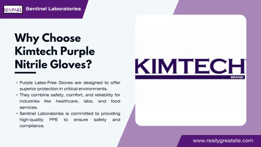 why choose kimtech purple nitrile gloves