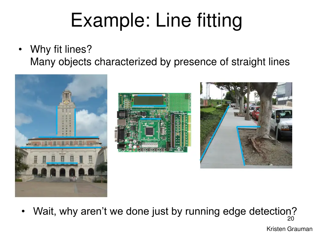 example line fitting