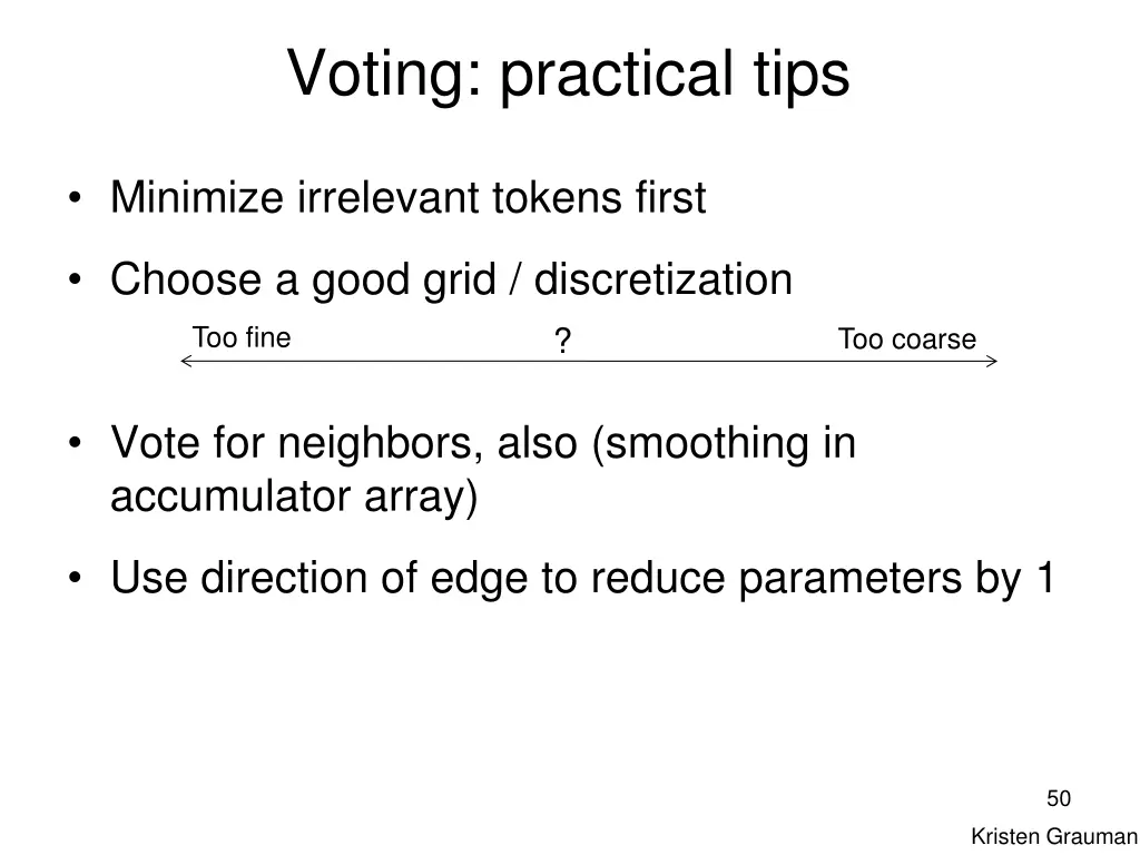 voting practical tips