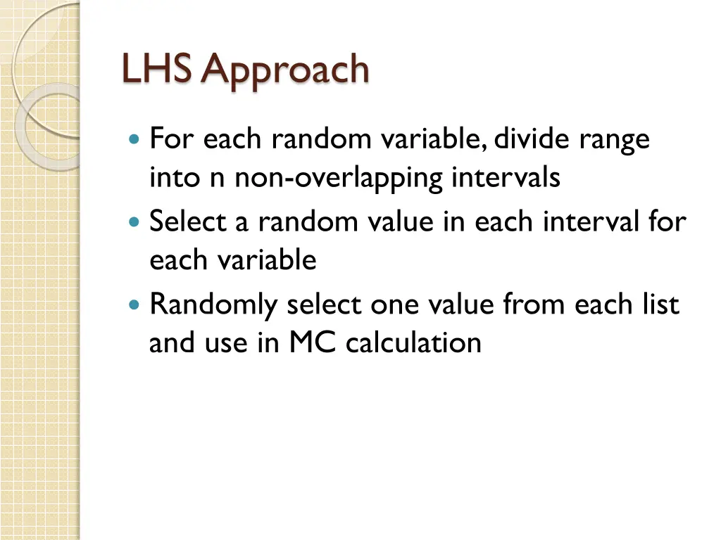 lhs approach