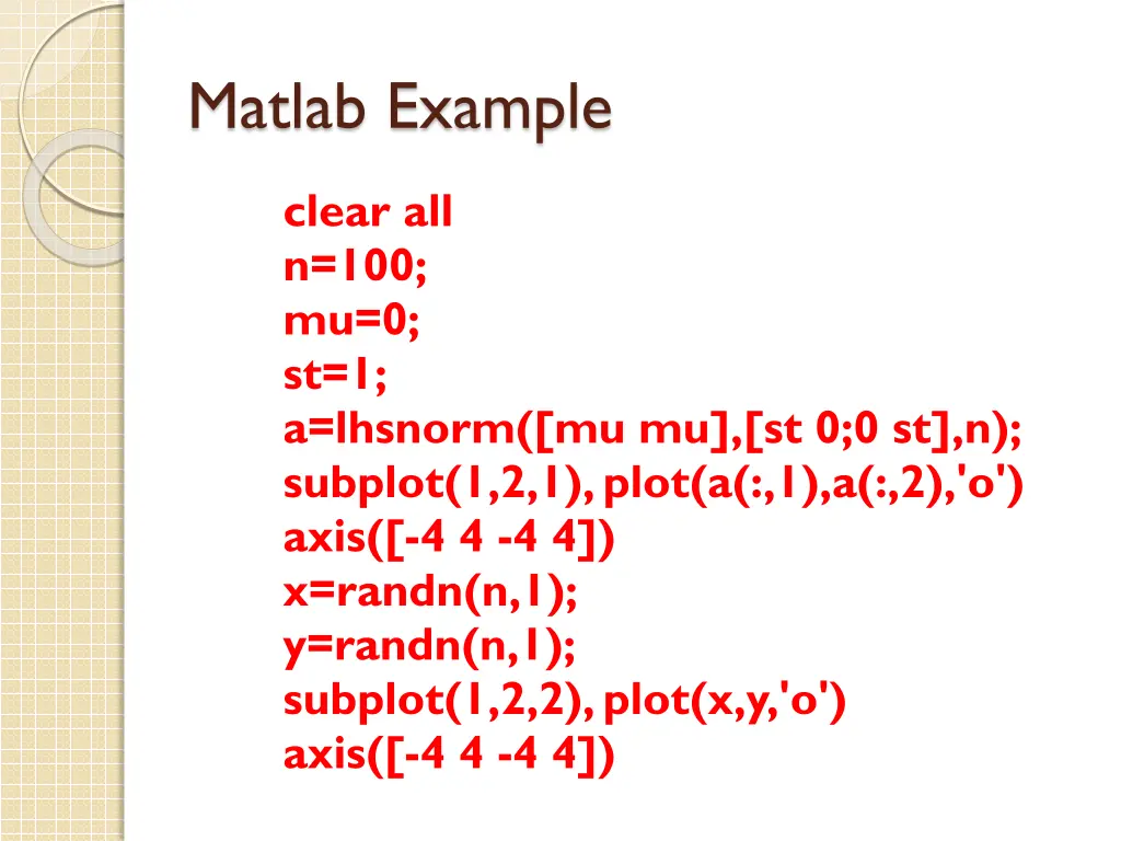 matlab example