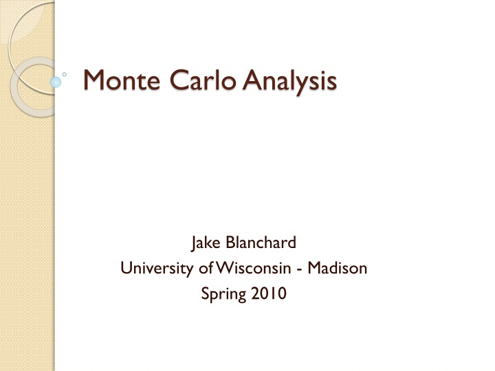 monte carlo analysis