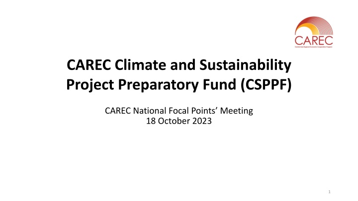 carec climate and sustainability project