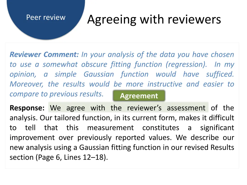 agreeing with reviewers 1