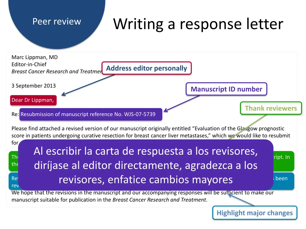 writing a response letter