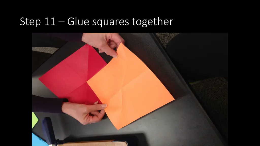 step 11 glue squares together