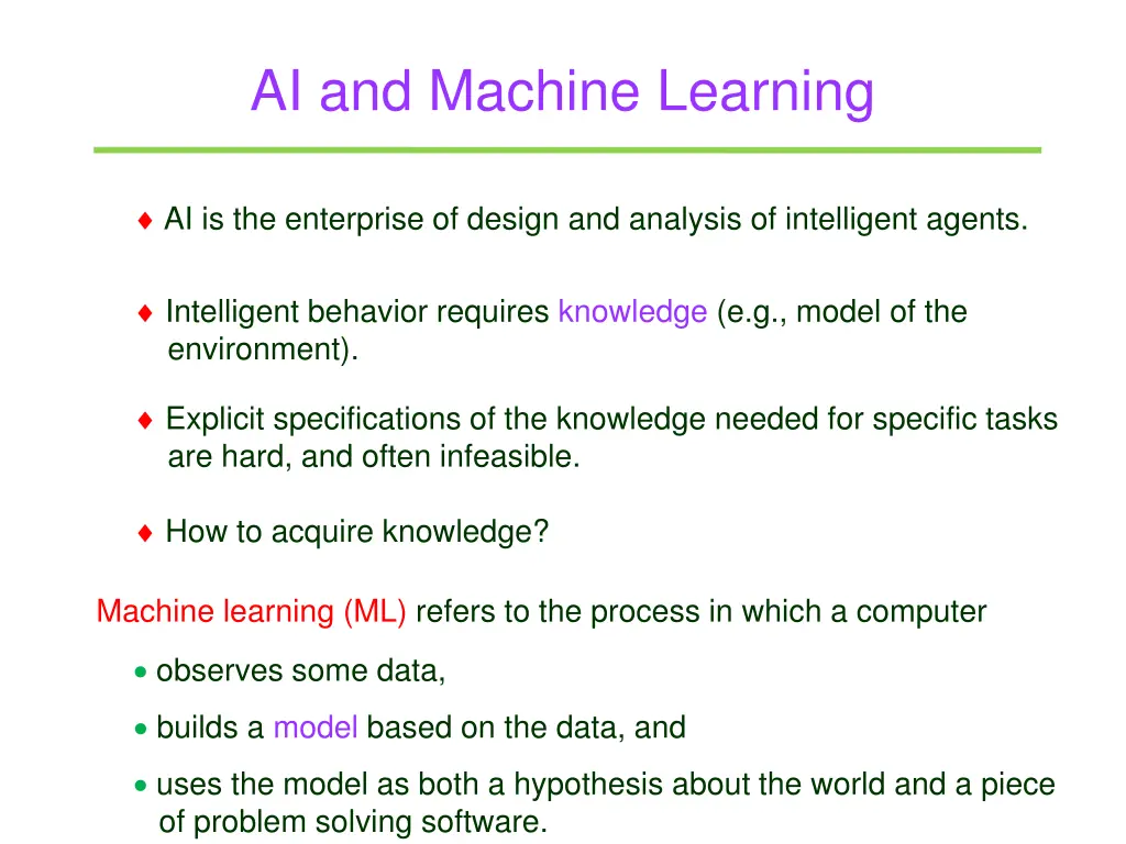 ai and machine learning