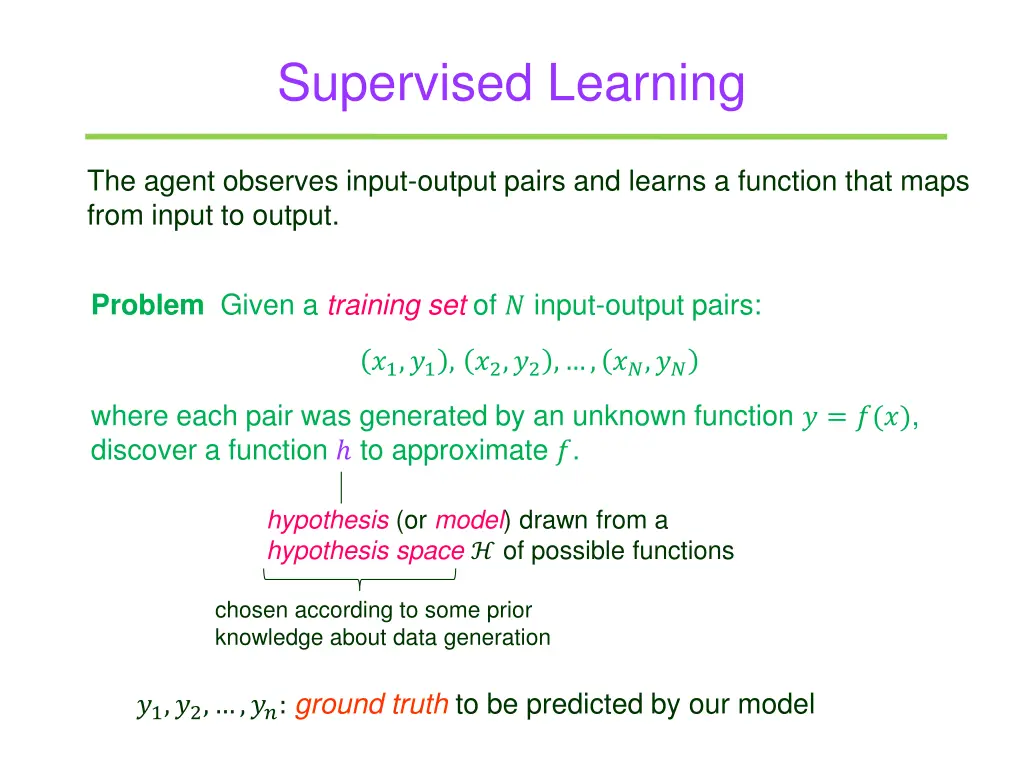 supervised learning