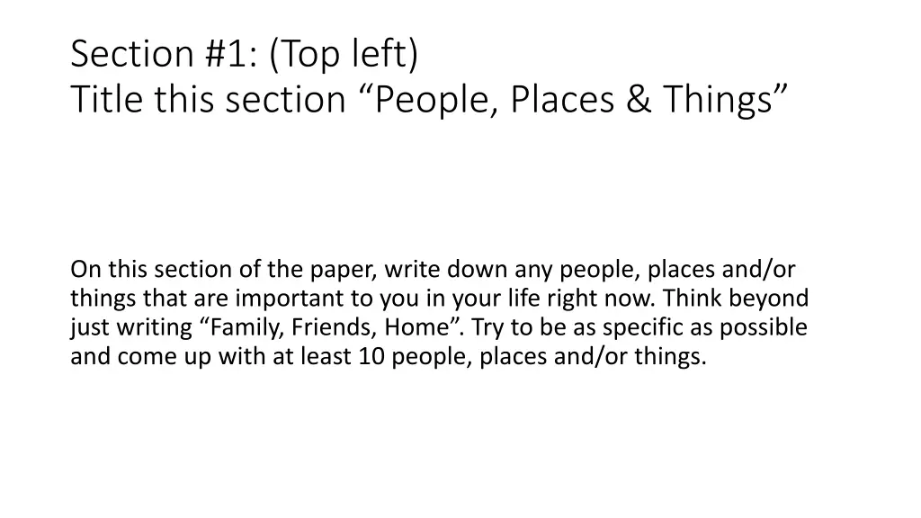 section 1 top left title this section people