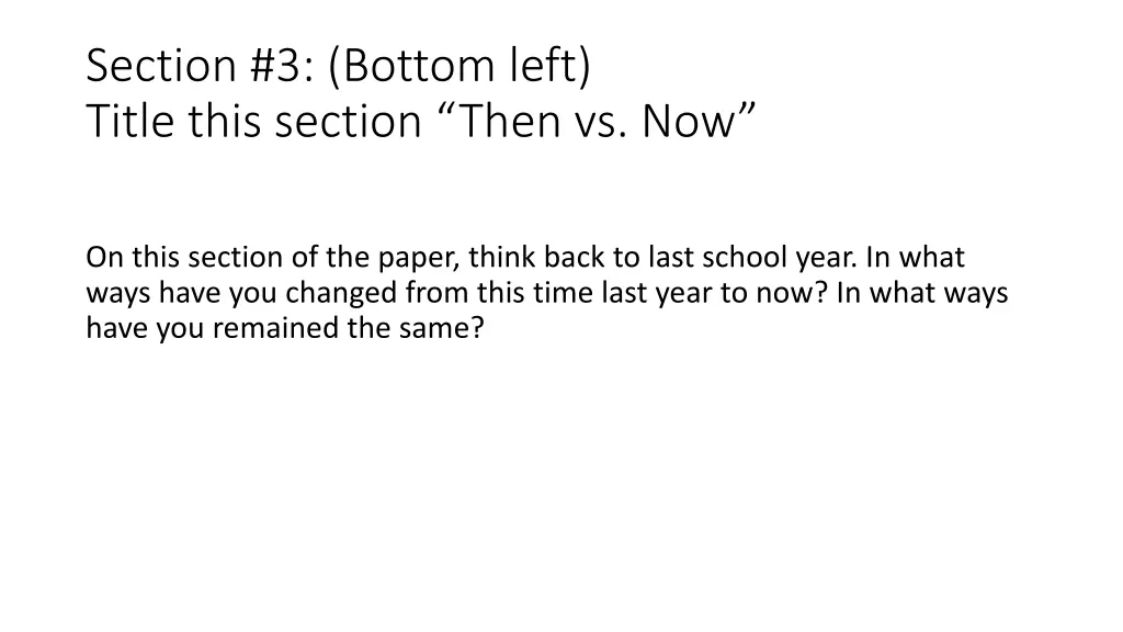 section 3 bottom left title this section then