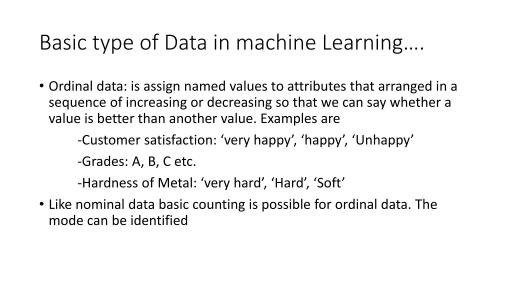 basic type of data in machine learning 3