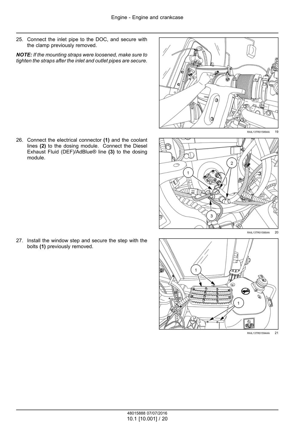 engine engine and crankcase 16