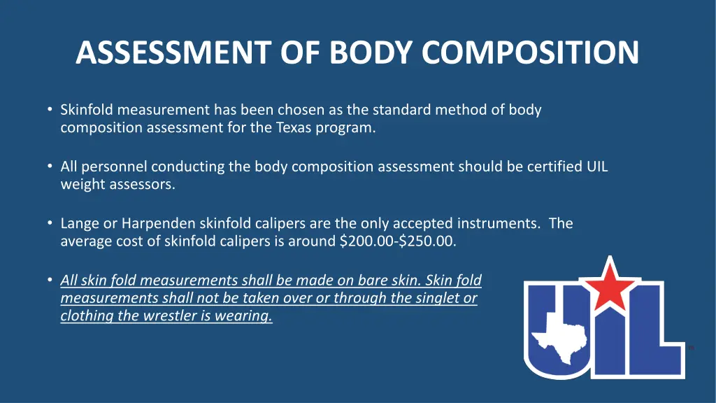 assessment of body composition