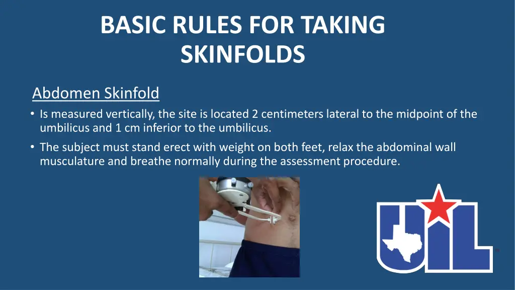 basic rules for taking skinfolds 3