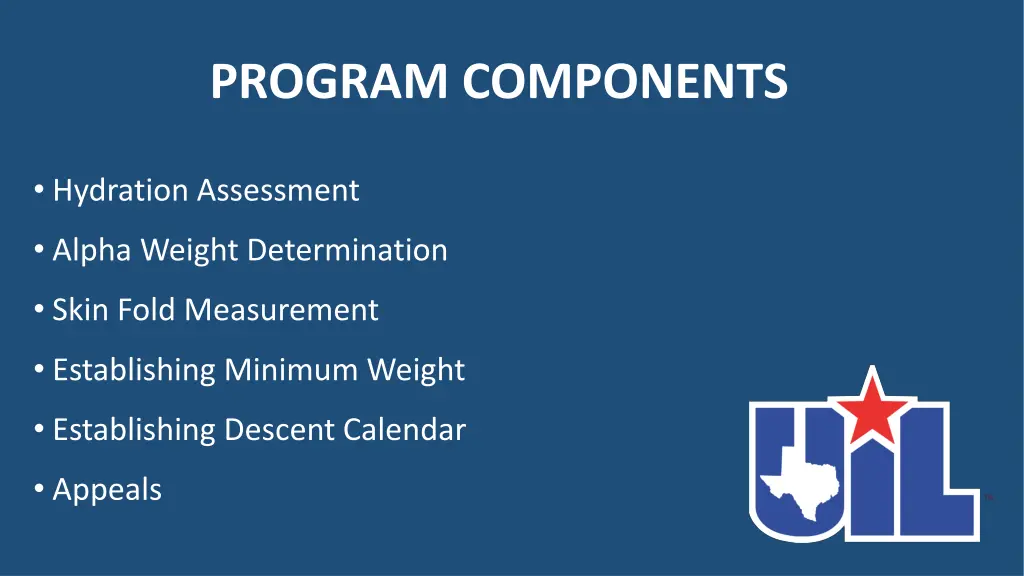 program components