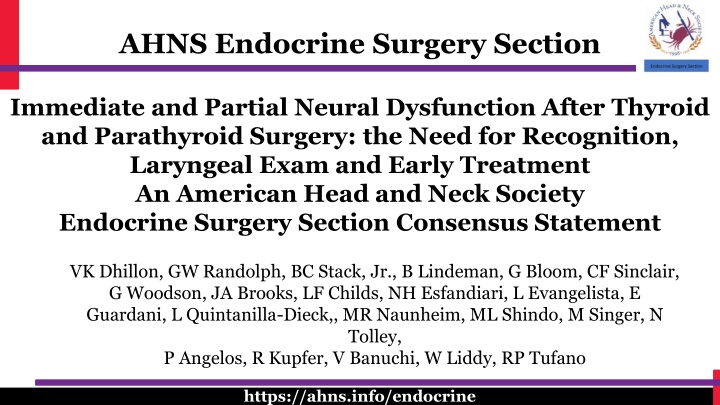 ahns endocrine surgery section