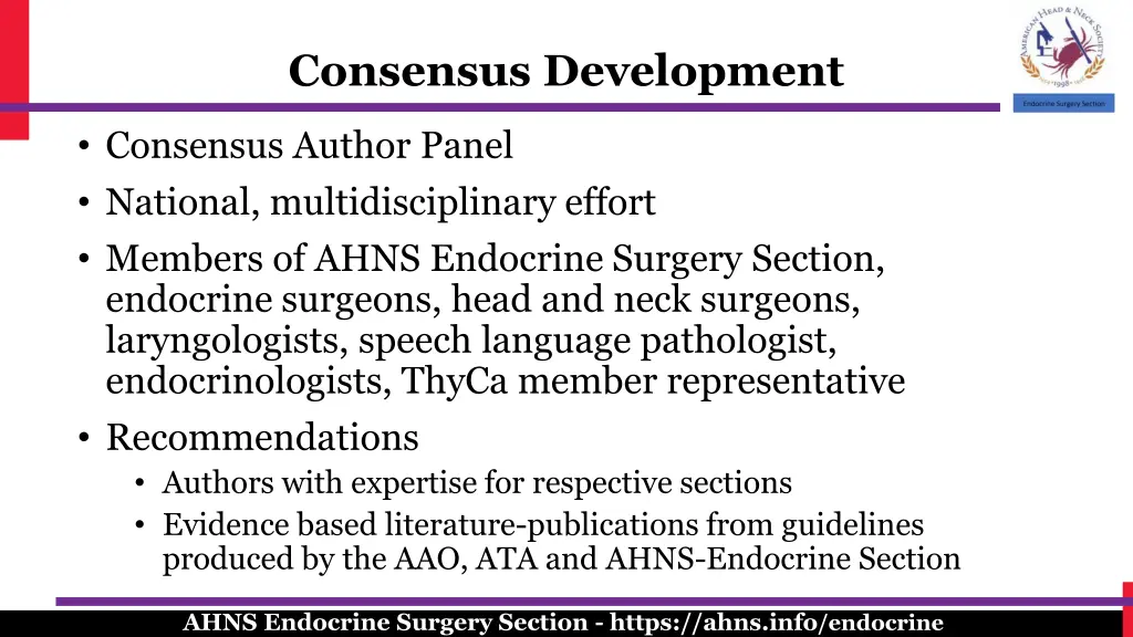 consensus development