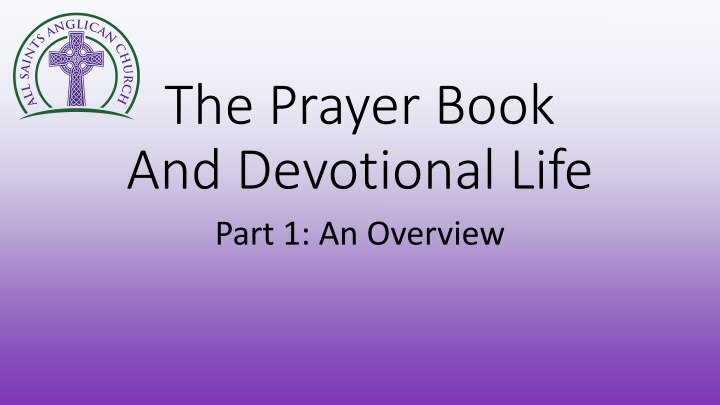 the prayer book and devotional life part