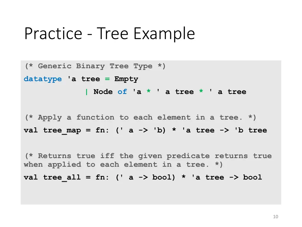 practice tree example