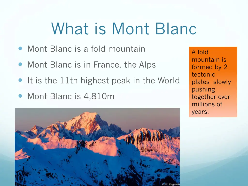 what is mont blanc