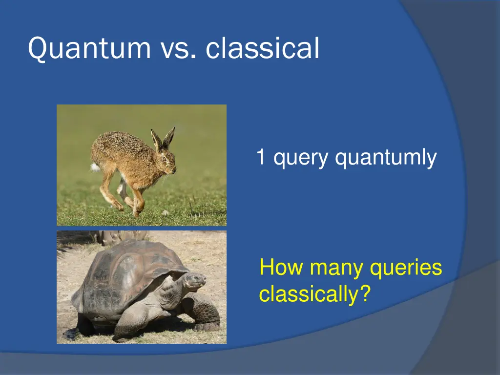 quantum vs classical