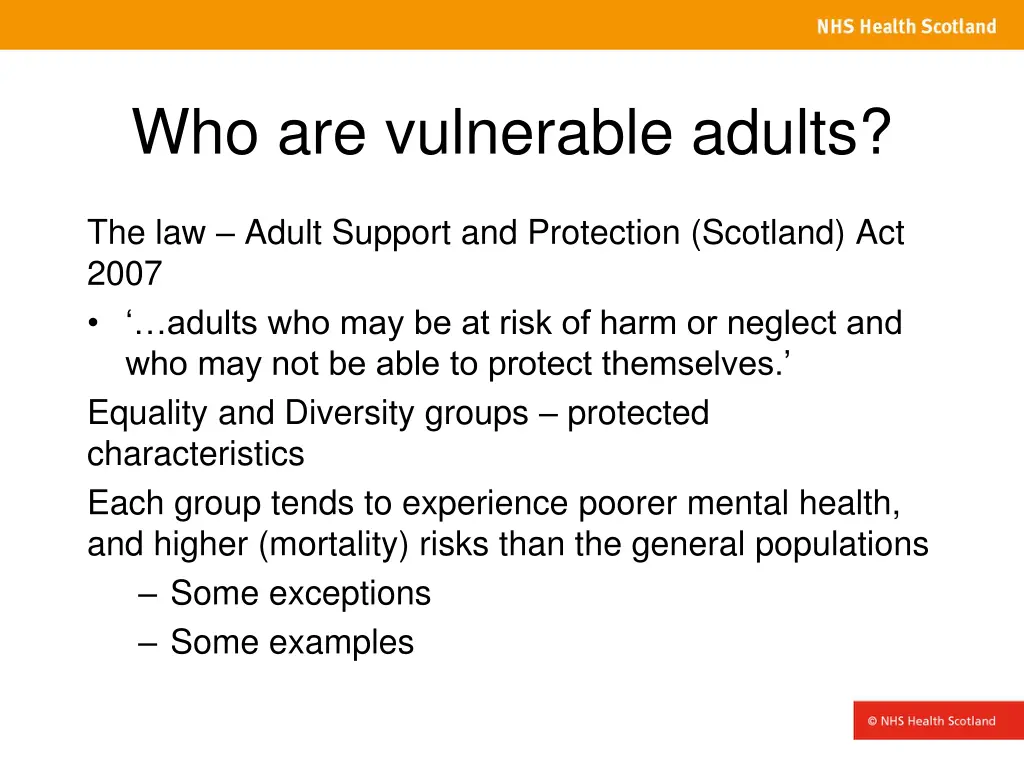 who are vulnerable adults