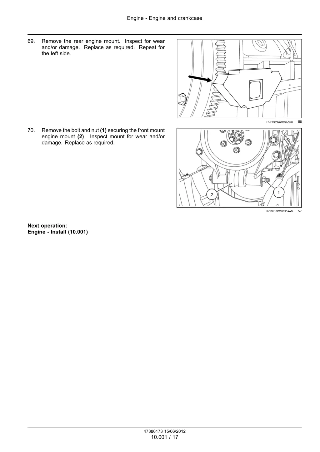 engine engine and crankcase 14