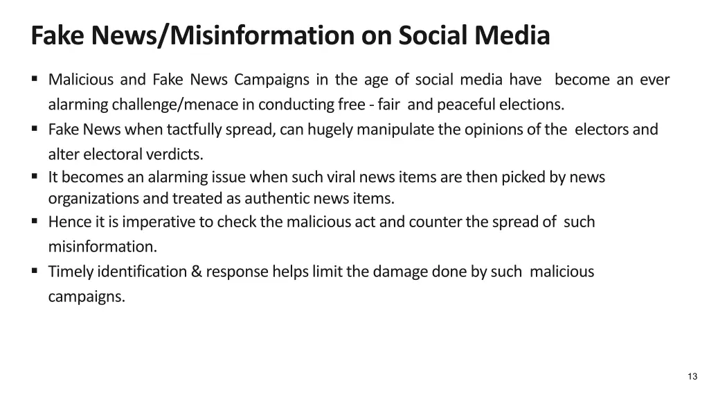 fake news misinformation on social media