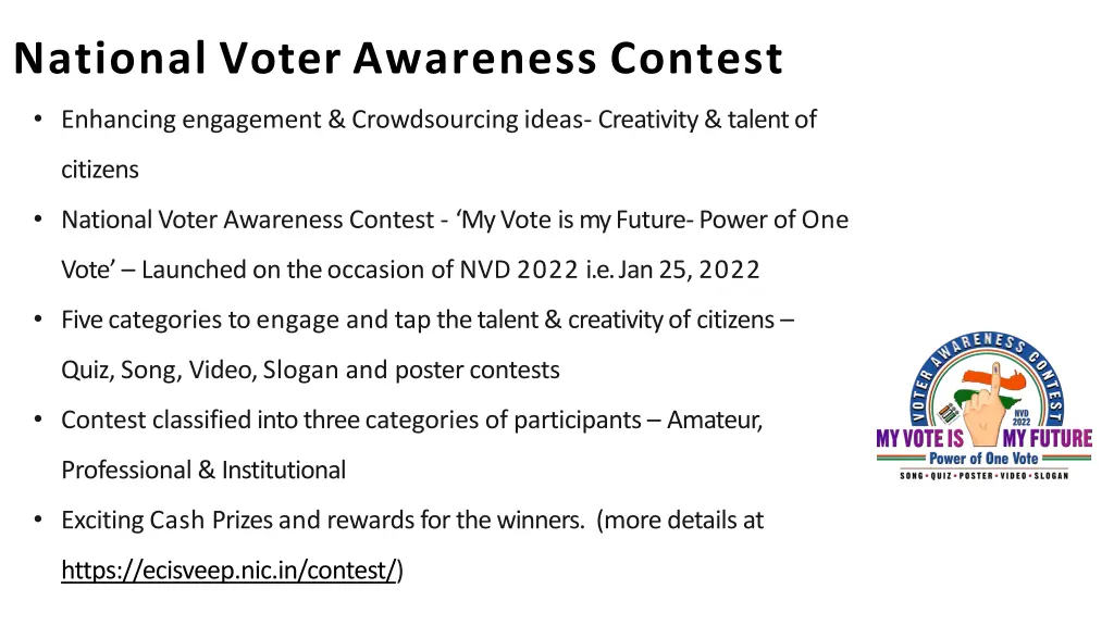 national voter awareness contest