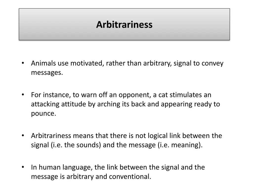 arbitrariness