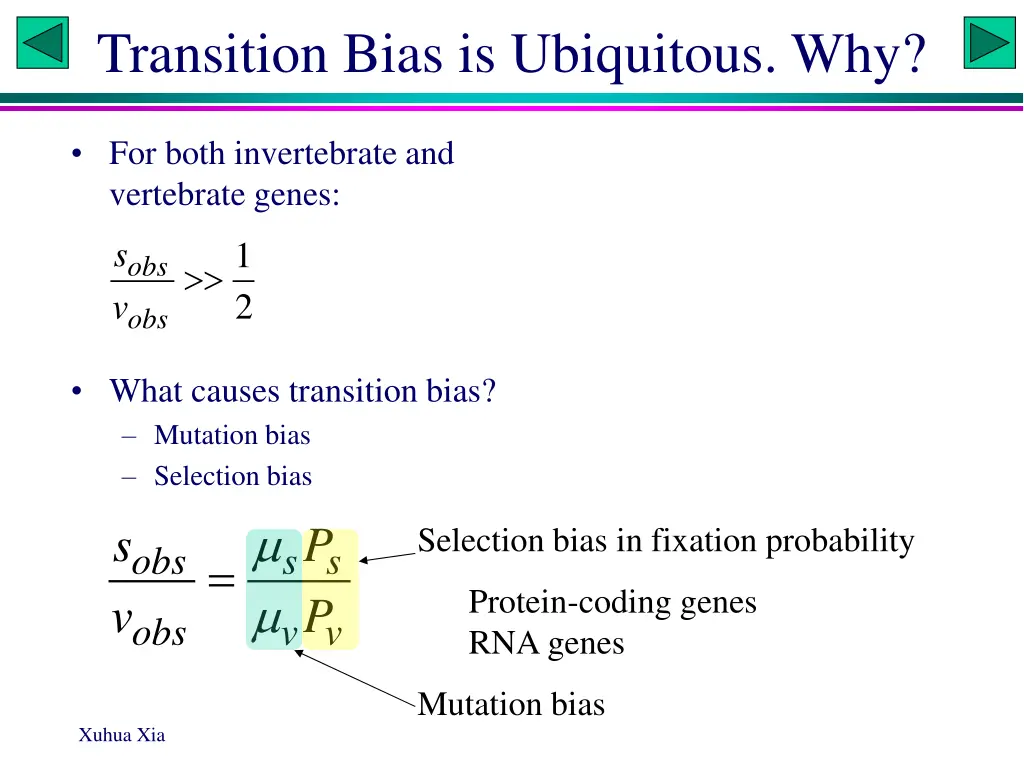 transition bias is ubiquitous why