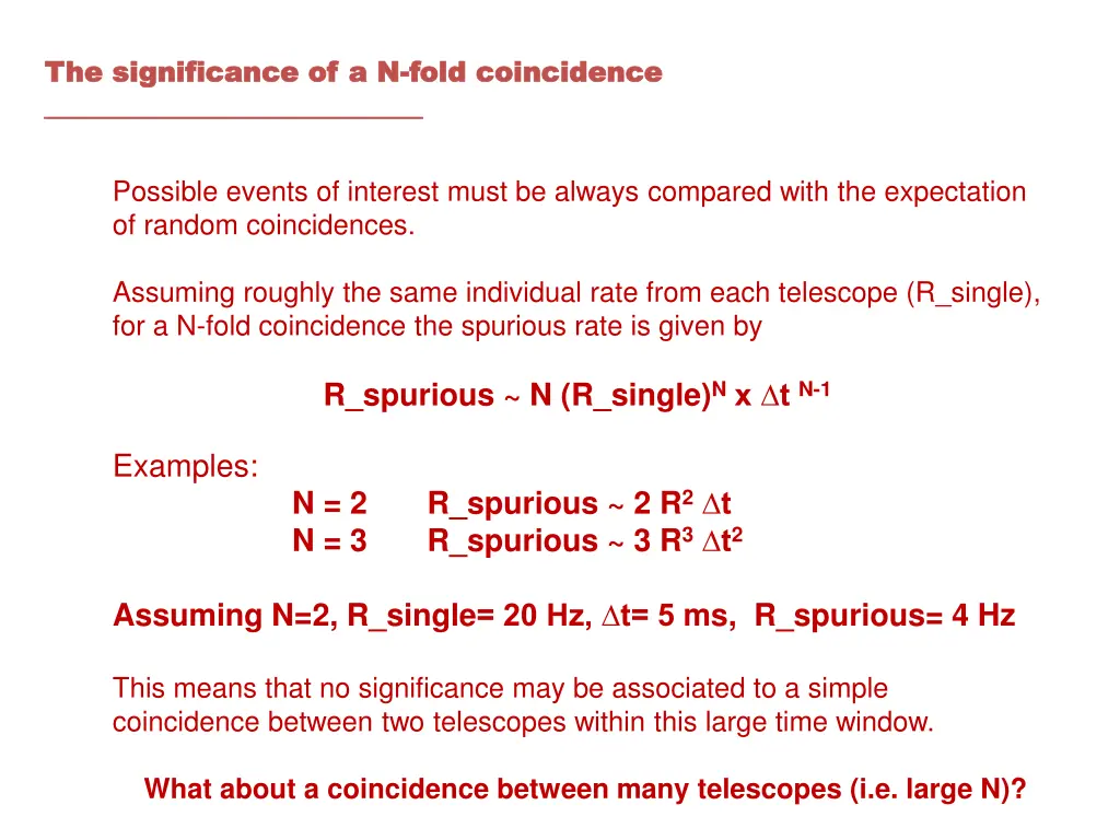 the the significance significance of a n