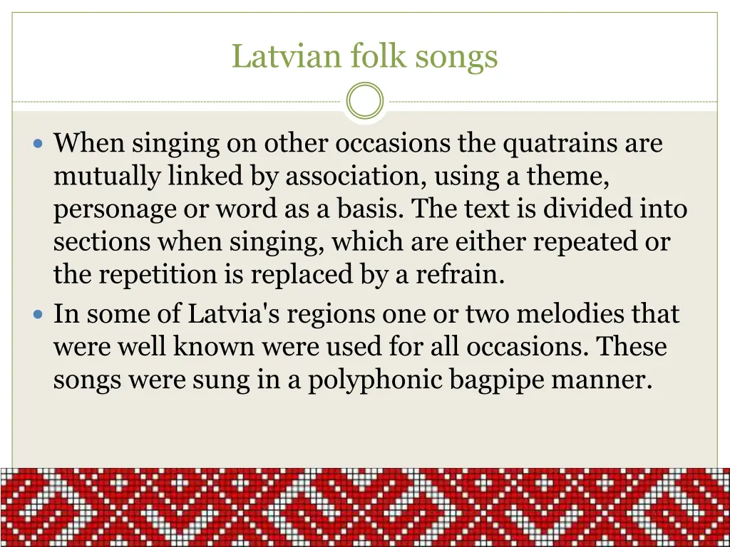 latvian folk songs 1